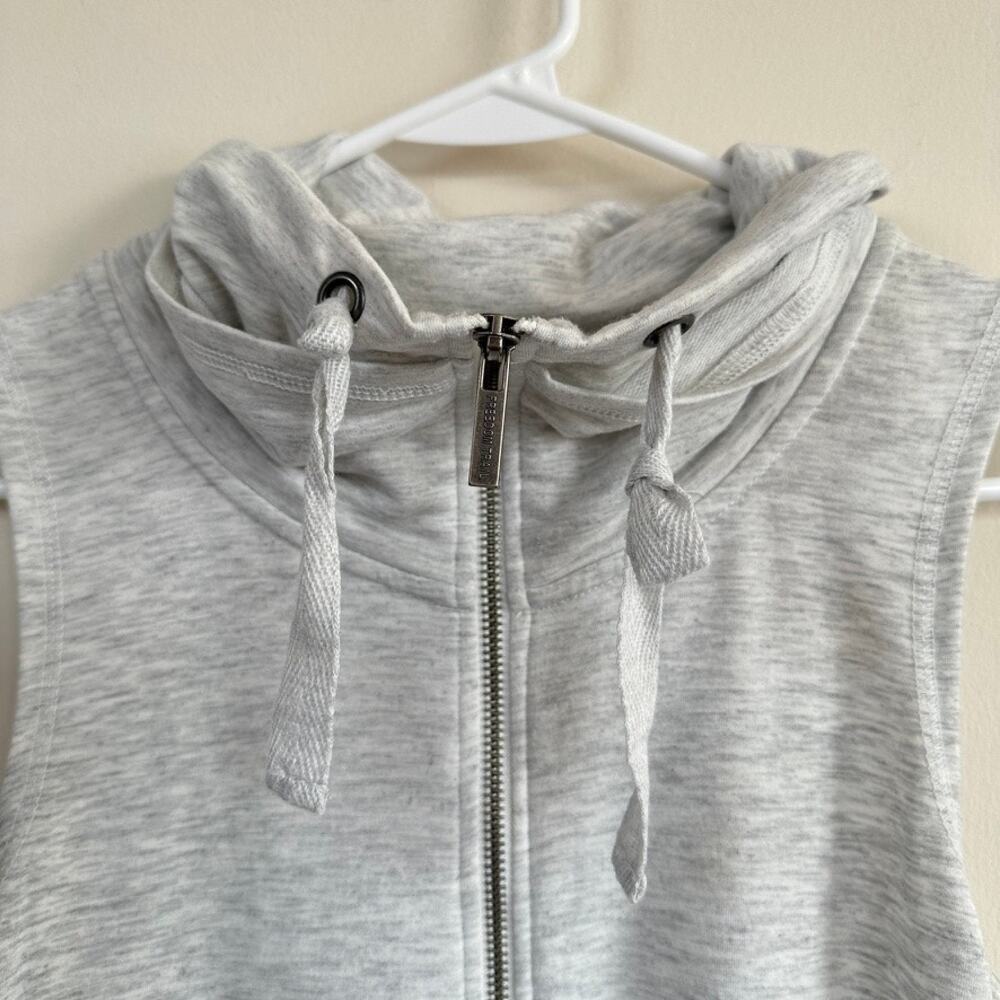 Freedom Trail Kyodan Cowl Neck Dress 1/2 Zip Front Sleeveless Grey Athleisure S - Picture 2 of 10